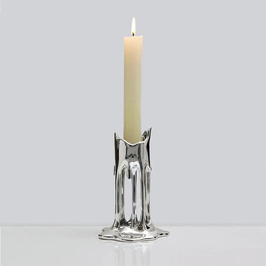 TALL MELTED CANDLE HOLDER